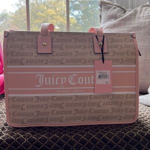 Juicy Couture sandstone ‘Fashionista’ gothic Tote Bag